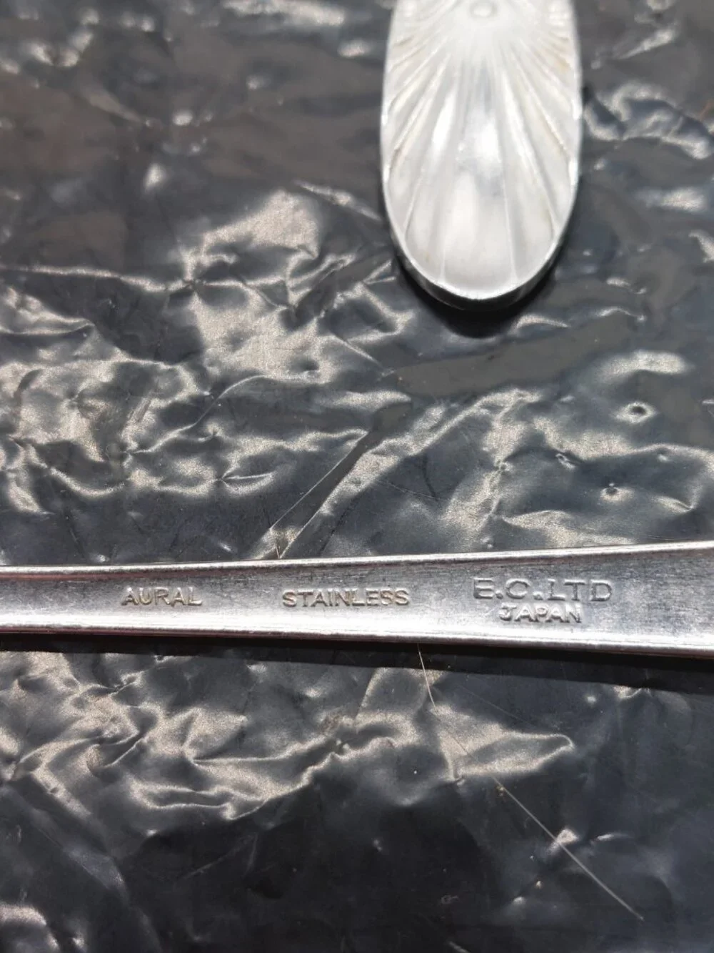 E C Ltd Aural Stainless Flatware 3 Dinner 2 Salad Forks 3 Soup Spoons Lot Of 8